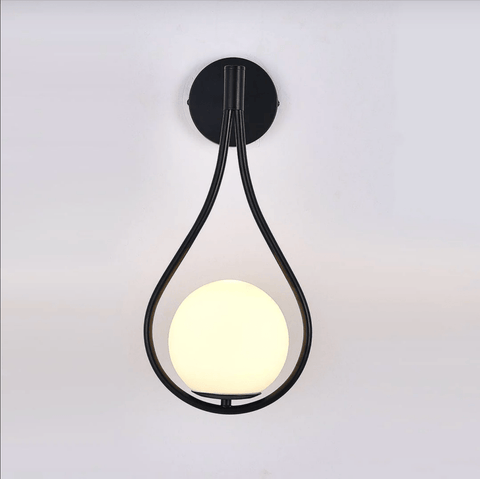 Teardrop Glass Globe Wall Lamp
