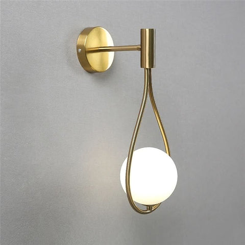 Teardrop Glass Globe Wall Lamp