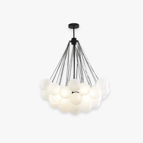 Glass Globe Chandelier for Living Room and Dining Room Lighting