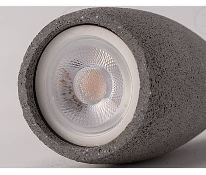 LED Pendant Light with Textured Cement Shade and Adjustable Cord
