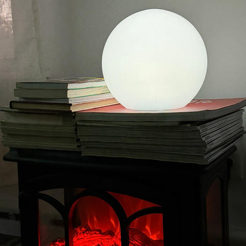 LED Globe Table Lamp with Remote Dimming and Cordless Ambient Lighting