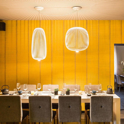Modern Sculptural Metal LED Pendant Light for Dining and Living Rooms