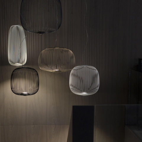 Modern Sculptural Metal LED Pendant Light for Dining and Living Rooms