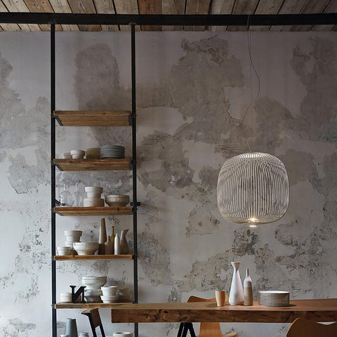 Modern Sculptural Metal LED Pendant Light for Dining and Living Rooms