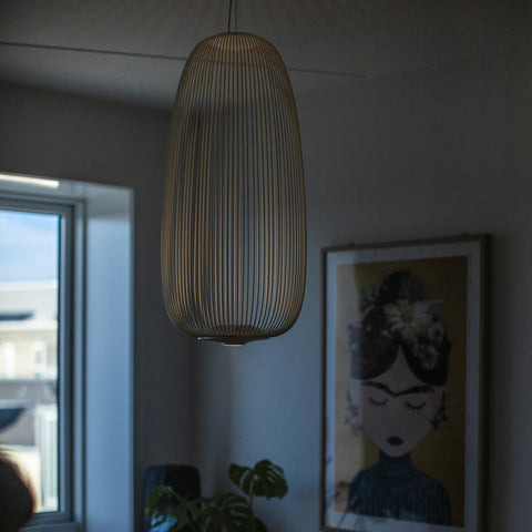 Modern Sculptural Metal LED Pendant Light for Dining and Living Rooms