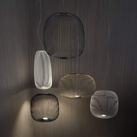 Modern Sculptural Metal LED Pendant Light for Dining and Living Rooms