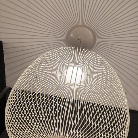Modern Sculptural Metal LED Pendant Light for Dining and Living Rooms