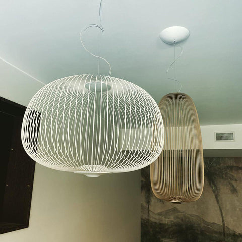 Modern Sculptural Metal LED Pendant Light for Dining and Living Rooms