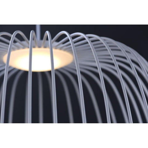 Modern Sculptural Metal LED Pendant Light for Dining and Living Rooms