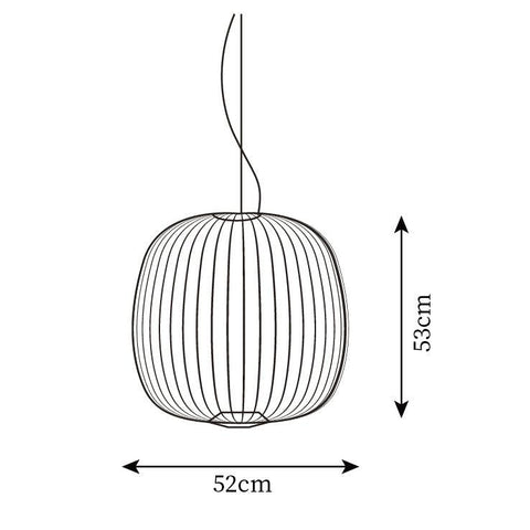 Modern Sculptural Metal LED Pendant Light for Dining and Living Rooms
