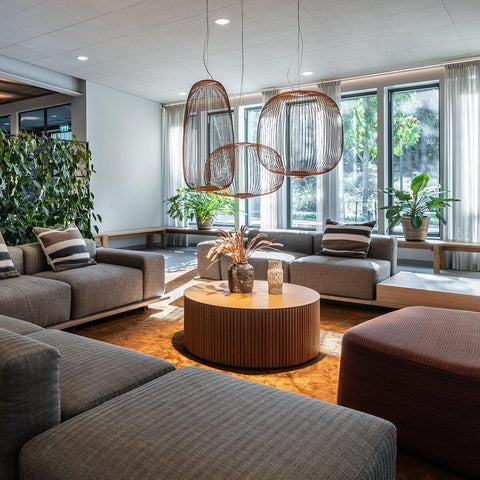 Modern Sculptural Metal LED Pendant Light for Dining and Living Rooms