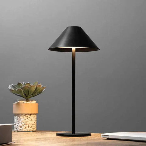 Rechargeable LED Table Lamp with Touch Dimming for Indoor or Patio Use
