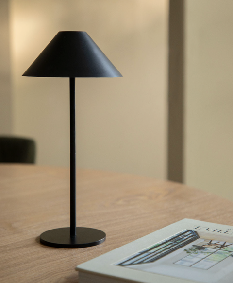 Rechargeable LED Table Lamp with Touch Dimming for Indoor or Patio Use