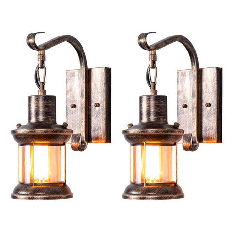 Industrial Metal Wall Sconce for Bedroom and Living Room Lighting