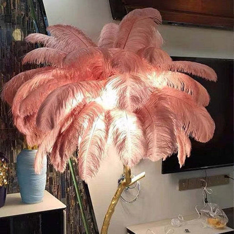 Feather Floor and Table Lamp for Bedrooms and Decorative Living Spaces