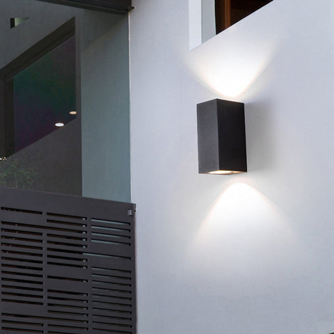 Up and Down Outdoor Wall Light with Sensor for Garden and Hallway