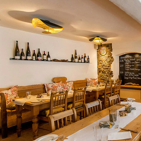 Convertible LED Pendant and Ceiling Light for Living and Dining Rooms