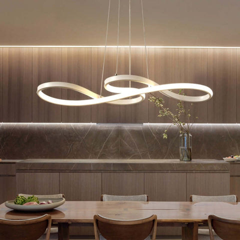 Triple-Loop LED Pendant Light for Dining and Living Room Lighting