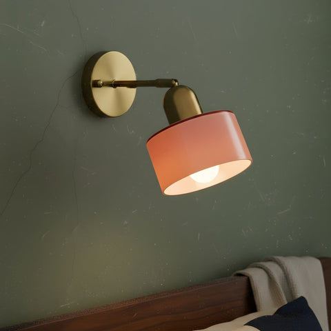 Bauhaus Glass Wall Sconce for Bedroom and Hallway Accent Illumination