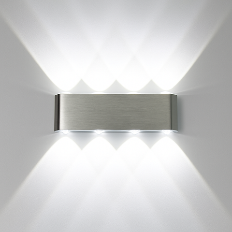 Integrated LED Wall Sconce with Up-and-Down Light for Home Interiors