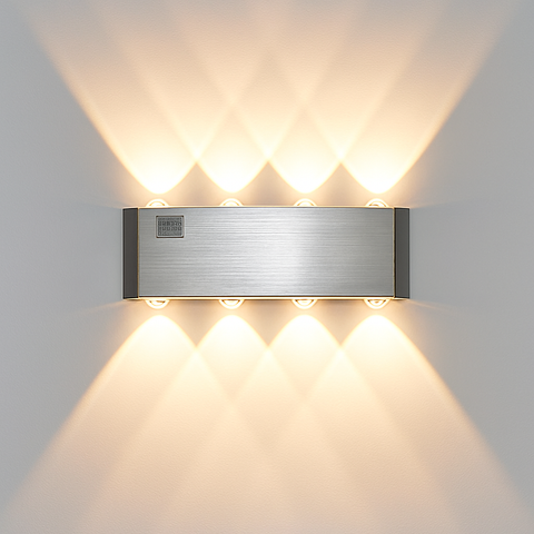 Integrated LED Wall Sconce with Up-and-Down Light for Home Interiors