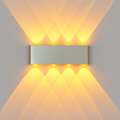 Integrated LED Wall Sconce with Up-and-Down Light for Home Interiors