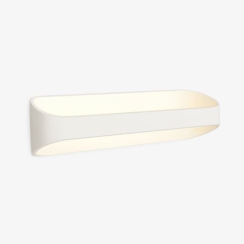 Curved Aluminum LED Wall Sconce for Soft Interior Ambient Lighting