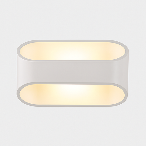 Curved Aluminum LED Wall Sconce for Soft Interior Ambient Lighting