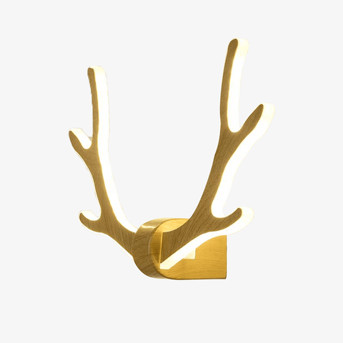 Wood Antler LED Wall Sconce with Sculptural Branch Form for Interiors