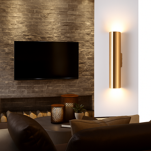 Cylindrical LED Wall Sconce for Hallway and Bedroom Accent Light