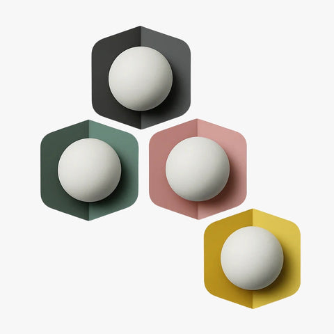 Globe Wall Sconce for Bedside and Hallway Accent Lighting for Home