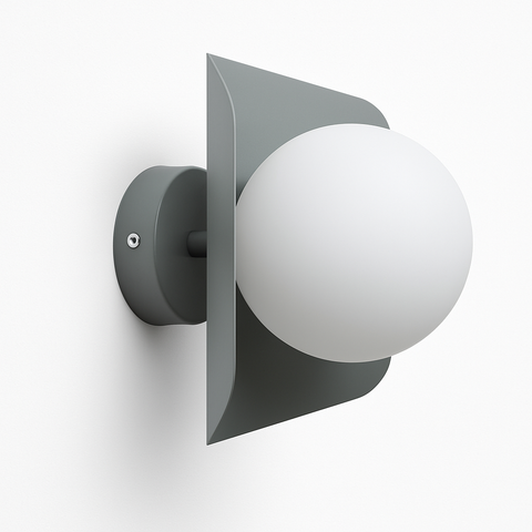 Globe Wall Sconce for Bedside and Hallway Accent Lighting for Home