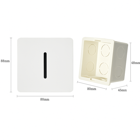 PIR Sensor LED Wall Light with Integrated Night Light for Hallways