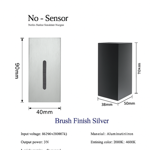 PIR Sensor LED Wall Light with Integrated Night Light for Hallways