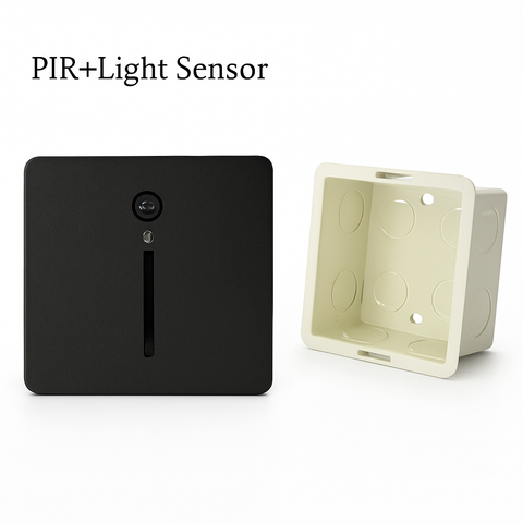 PIR Sensor LED Wall Light with Integrated Night Light for Hallways