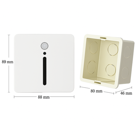 PIR Sensor LED Wall Light with Integrated Night Light for Hallways