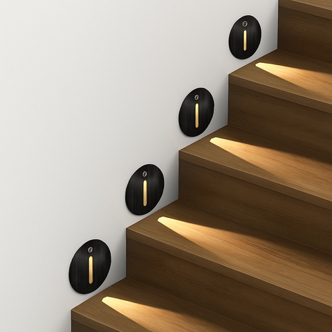 PIR Sensor LED Wall Light with Integrated Night Light for Hallways