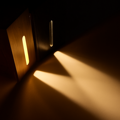 PIR Sensor LED Wall Light with Integrated Night Light for Hallways