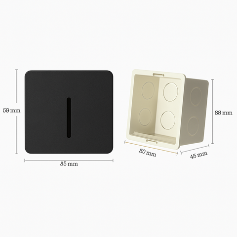 PIR Sensor LED Wall Light with Integrated Night Light for Hallways