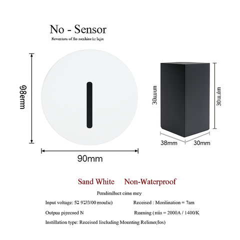 PIR Sensor LED Wall Light with Integrated Night Light for Hallways