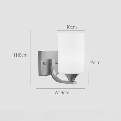 Chrome LED Wall Sconce with Frosted Glass Shade for Modern Interiors