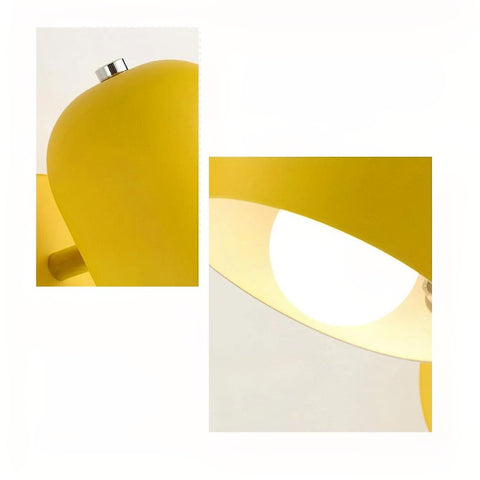 Scandinavian Metal Wall Sconce with Compact Downlight Design