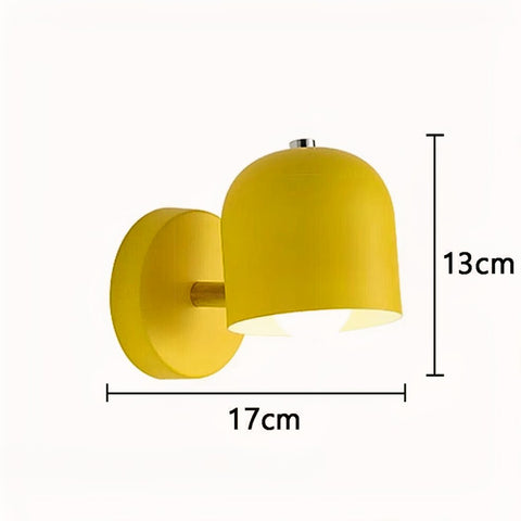 Scandinavian Metal Wall Sconce with Compact Downlight Design