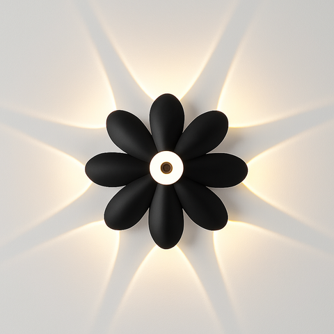 Lotus-Shaped LED Wall Light for Decorative Up-and-Down Illumination