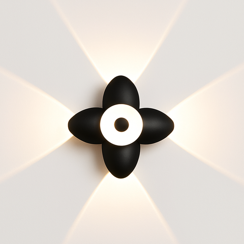 Lotus-Shaped LED Wall Light for Decorative Up-and-Down Illumination