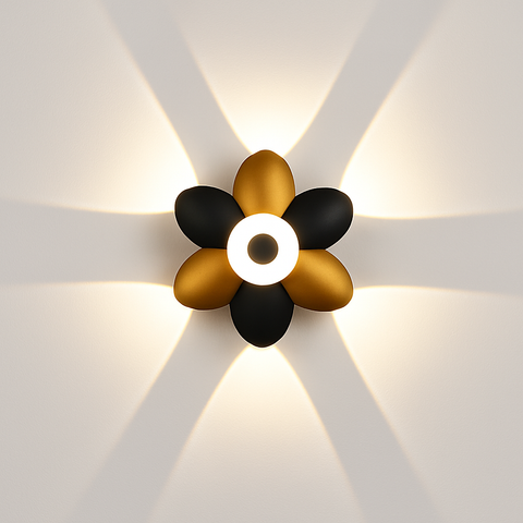 Lotus-Shaped LED Wall Light for Decorative Up-and-Down Illumination