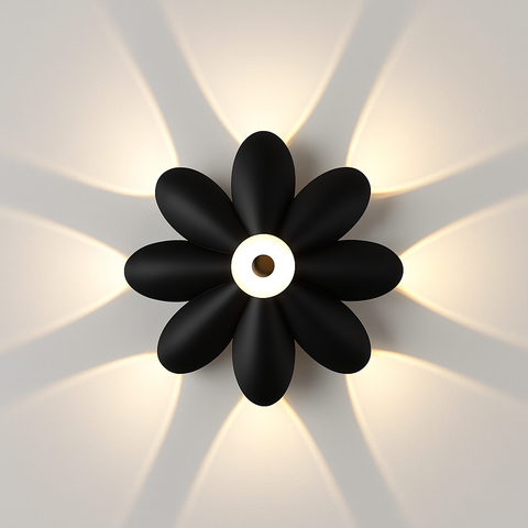 Lotus-Shaped LED Wall Light for Decorative Up-and-Down Illumination