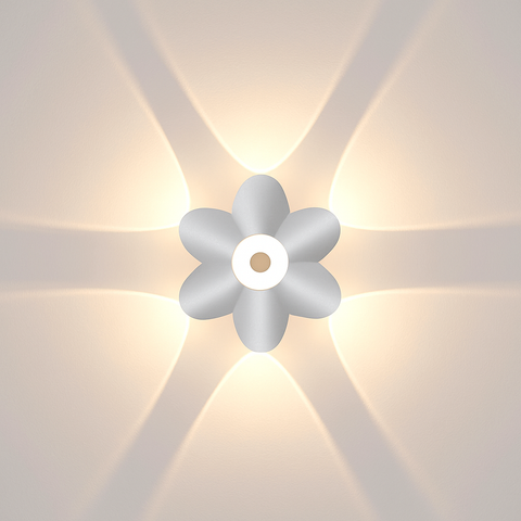 Lotus-Shaped LED Wall Light for Decorative Up-and-Down Illumination
