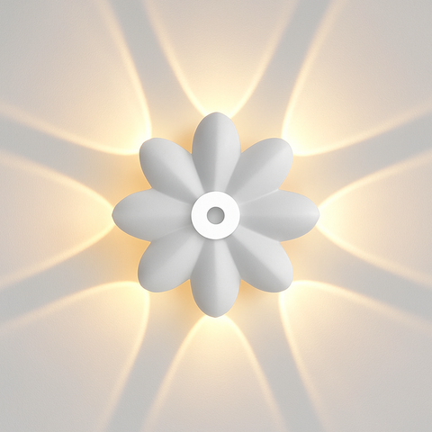 Lotus-Shaped LED Wall Light for Decorative Up-and-Down Illumination