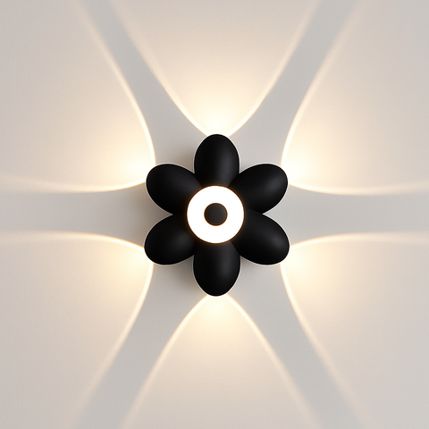 Lotus-Shaped LED Wall Light for Decorative Up-and-Down Illumination